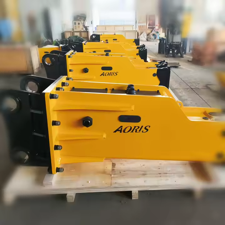 SB81 140mm Chisel Hydraulic Rock Hammer Silence Type For 22-24 Ton Excavator